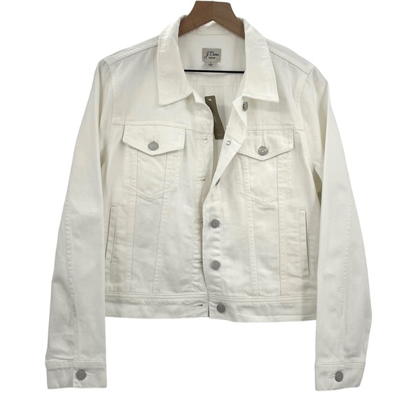 J. Crew Jackets & Coats New J Crew Womens White Denim Jacket